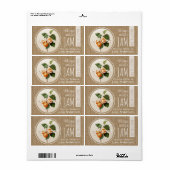  Rustisch Abrit Jam, gepersonaliseerd H-label Etiket (Full Sheet)