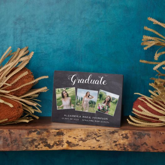 Rustisch Afstuderen 3 Fotogrijs karton Afstuderen Fotoplaat (Zijkant)