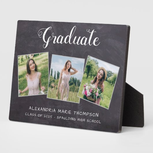 Rustisch Afstuderen 3 Fotogrijs karton Afstuderen Fotoplaat (Zijkant)
