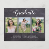 Rustisch Afstuderen 3 Uitnodiging voor fotografie (Voorkant)