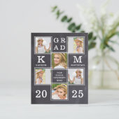 Rustisch Afstuderen 6 Uitnodiging voor fotobudgett (Staand voorkant)