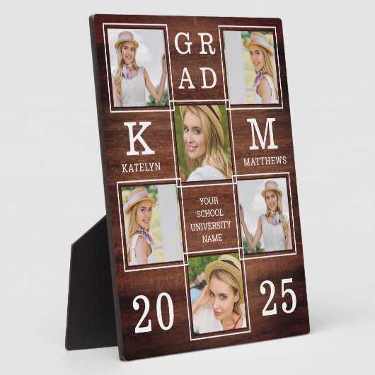 Rustisch Afstuderen Aangepast 6 Foto Afstuderen ho Fotoplaat (Zijkant)