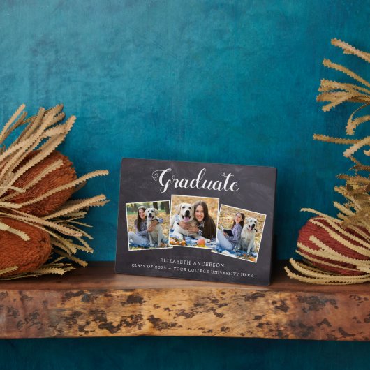 Rustisch Afstuderen Afstuderen Fotocollage Fotoplaat (Zijkant)