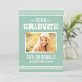 Rustisch Afstuderen BBQ Uitnodiging | bewerkbare k (Staand voorkant)