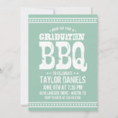 Rustisch Afstuderen BBQ Uitnodiging | bewerkbare k (Achterkant)