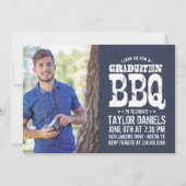 Rustisch Afstuderen BBQ Uitnodiging | bewerkbare k (Voorkant)