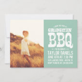 Rustisch Afstuderen BBQ Uitnodiging | bewerkbare k (Voorkant)