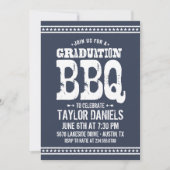 Rustisch Afstuderen BBQ Uitnodiging | bewerkbare k (Voorkant)