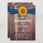 Rustisch Afstuderen met zonnebloemen Kaart (Voorkant / Achterkant)