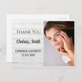 Rustisch Afstuderen voor handschrift Hartelijk dan Briefkaart (Voorkant / Achterkant)