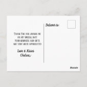 Rustisch Afstuderen voor handschrift Hartelijk dan Briefkaart (Achterkant)