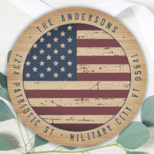 Rustisch Amerikaans adres militaire vlag