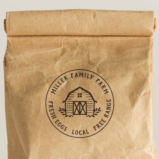 Rustisch Amerikaans Boerderij - Aangepaste eitjes Zelfinktende Stempel