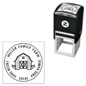 Rustisch Amerikaans Boerderij - Aangepaste eitjes Zelfinktende Stempel (In situ)