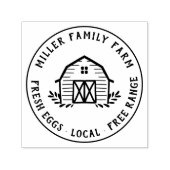 Rustisch Amerikaans Boerderij - Aangepaste eitjes Zelfinktende Stempel (Design)