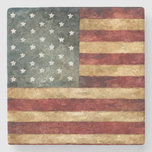 Rustisch Amerikaans Onderzetter van de Vlag