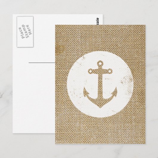Rustisch  anker briefkaart (Voorkant / Achterkant)