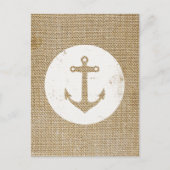 Rustisch  anker briefkaart (Voorkant)