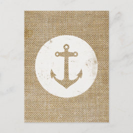 Rustisch anker briefkaart