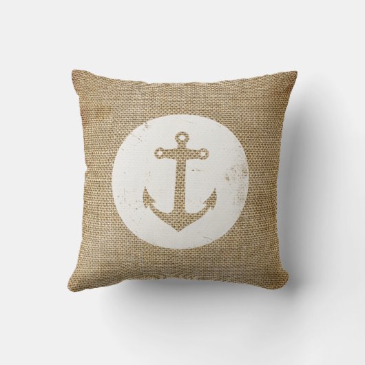 Rustisch  anker kussen (Achterkant)