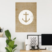 Rustisch anker poster (Thuiskantoor)