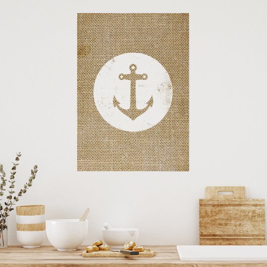 Rustisch  anker poster (Keuken)