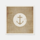 Rustisch  anker servet (Voorkant)