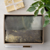  Rustisch Antiek landschap watermolen Tissuepapier (Geschenk)