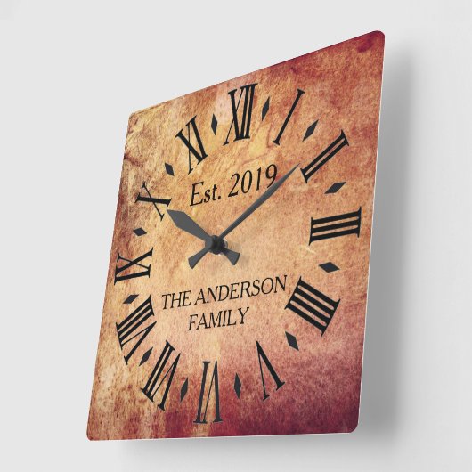 Rustisch Antiek met verdringingseenheid Vierkante Klok (Hoek)