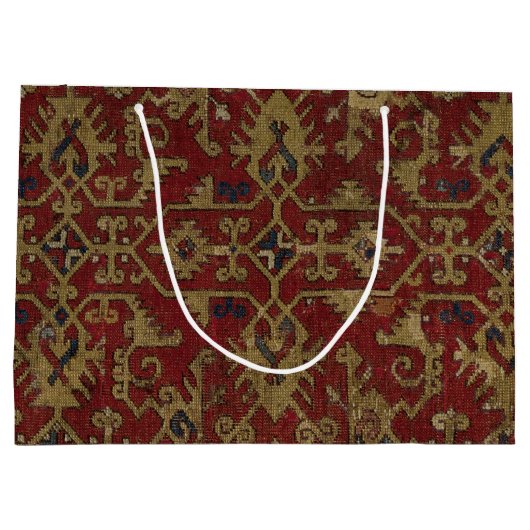 Rustisch Antiek oosterachtig Perzisch Rode Patroon Groot Cadeauzakje (Achterkant)