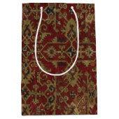 Rustisch Antiek oosterachtig Perzisch Rode Patroon Medium Cadeauzakje (Voorkant)