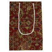 Rustisch Antiek oosterachtig Perzisch Rode Patroon Medium Cadeauzakje (Achterkant)