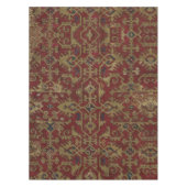 Rustisch Antiek oosterachtig Perzisch Rode Patroon Tafelkleed (Voorkant)