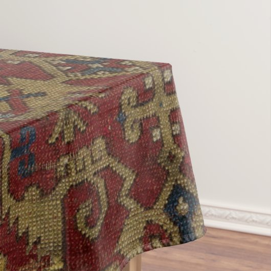 Rustisch Antiek oosterachtig Perzisch Rode Patroon Tafelkleed (Voorbeeld)