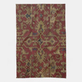 Rustisch Antiek oosterachtig Perzisch Rode Patroon Theedoek (Verticaal)