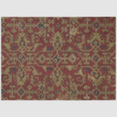 Rustisch Antiek oosterachtig Perzisch Rode Patroon Tissuepapier (Voorkant)