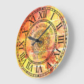 Rustisch Antiek Shabby Chic  Roman Numeral Grote Klok (Hoek)