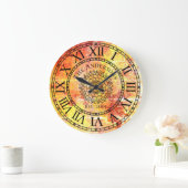 Rustisch Antiek Shabby Chic  Roman Numeral Grote Klok (Huis)