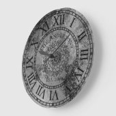 Rustisch Antiek Shabby Chic  Roman Numeral Grote Klok (Hoek)