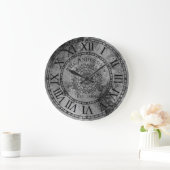 Rustisch Antiek Shabby Chic  Roman Numeral Grote Klok (Huis)