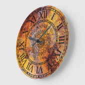 Rustisch Antiek Shabby Chic  Roman Numeral Grote Klok (Hoek)