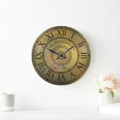 Rustisch Antiek Shabby Chic  Roman Numeral Grote Klok (Huis)