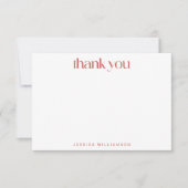 Rustisch Autumn Geometric Custom Vrijgezellenfeest Bedankkaart (Voorkant)