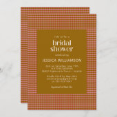 Rustisch Autumn Geometrisch Vrijgezellenfeest Kaart (Voorkant / Achterkant)