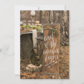 Rustisch avontuur begint te tekenen op huwelijksui kaart (Voorkant)