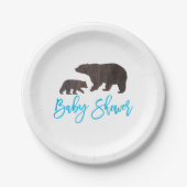 Rustisch Baby shower Bord van mam en Baby (Voorkant)