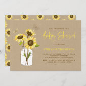  Rustisch Baby shower Kaart (Voorkant / Achterkant)