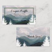 Rustisch Baby shower, luierspoel Informatiekaartje (Voorkant / Achterkant)