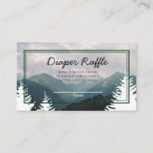 Rustisch Baby shower, luierspoel Informatiekaartje (Voorkant)