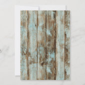 Rustisch Baby shower met houten goudanker Nautical Kaart (Achterkant)